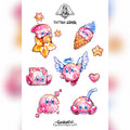 Kirby temporary tattoo